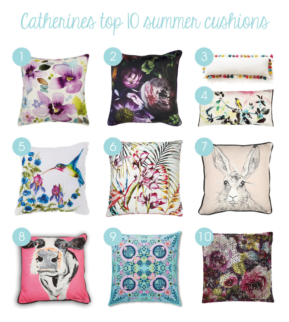CATHERINE'S TOP 10 SUMMER CUSHIONS